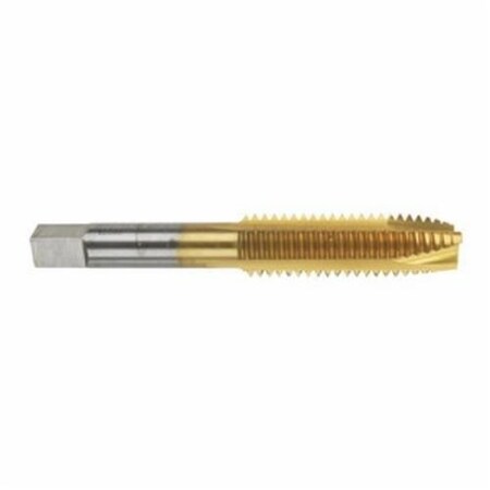 Morse Spiral Point Tap, Series 2047G, Imperial, GroundUNC, 1420, Plug Chamfer, 2 Flutes, HSS, TiN Coat 92500